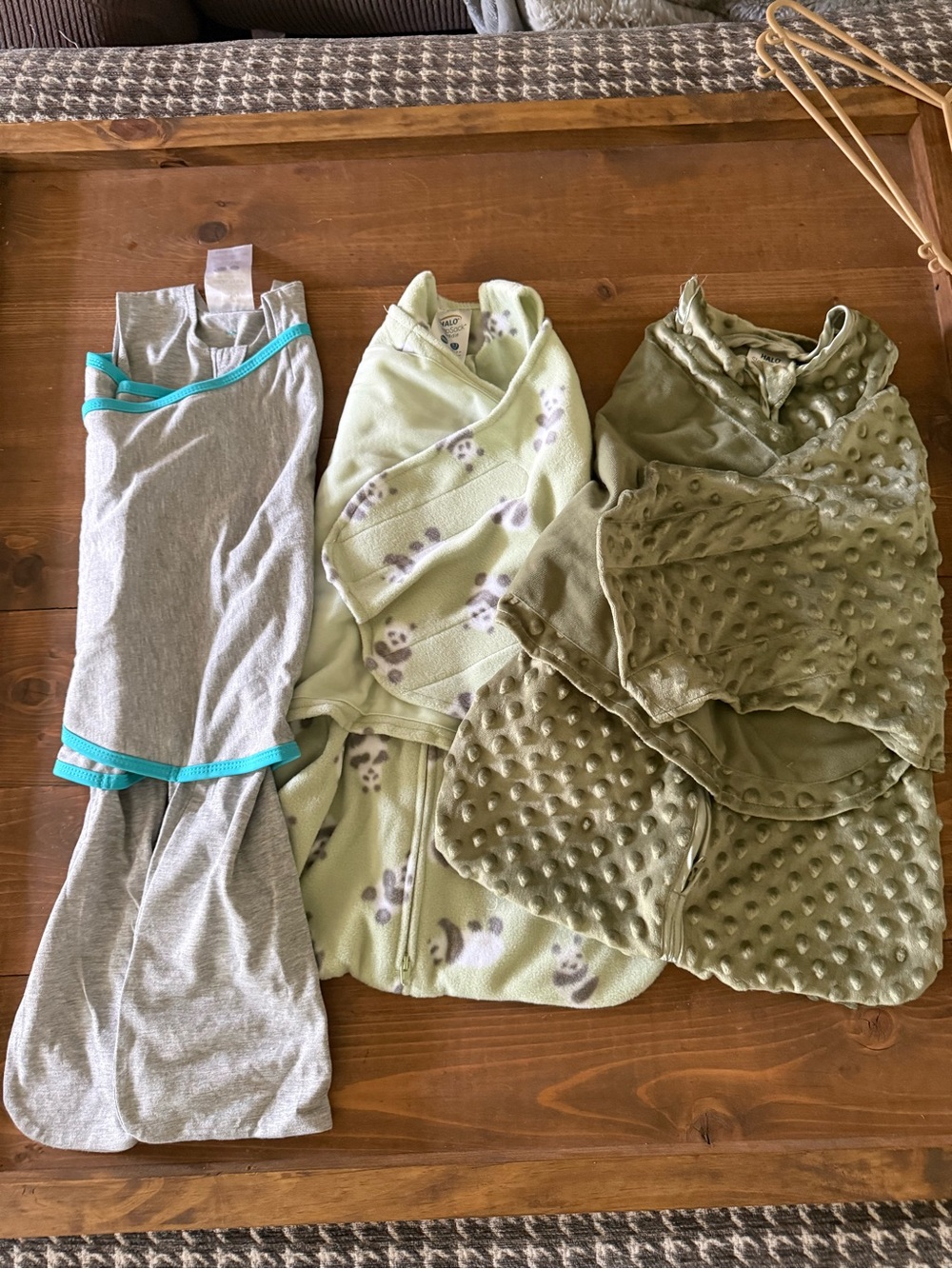 NWOT Set of 3 HALO Swaddles